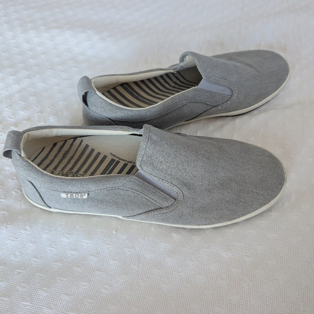 Taos Grey Canvas Slip-on Sneakers
